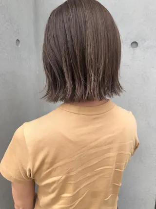 ミディアム カラー 東 みのりのヘアスタイル