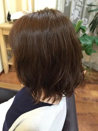 ショート ミディアム パーマ 髪質改善・縮毛矯正/ 下村陽平のヘアスタイル