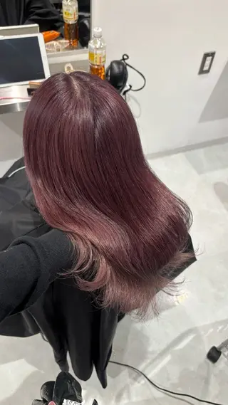 セミロング カラー 🎀透明感× 赤み消し🎀正源のヘアスタイル