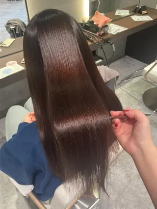 ロング 縮毛矯正特化🩰 竹口はるかのヘアスタイル