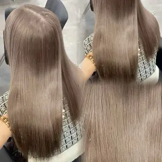 ロング カラー 淡色/ワンホンヘア 🤍MINORIのヘアスタイル