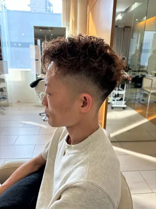 ショート パーマ メンズ AUBE HAIR camelia　枚方店所属・メンズパーマ/ メンズカット/渡邊亘のヘアスタイル
