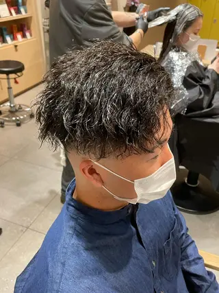 パーマ メンズ 渋谷/フェード/ 國分 翔のヘアスタイル