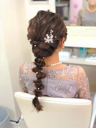 ロング laera 佐藤のヘアスタイル