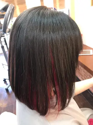 ショート カラー パーマ 桧山 真のヘアスタイル