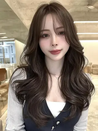 セミロング 🎀透明感カラー/ yuka🎀のヘアスタイル