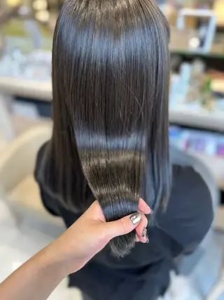 ミディアム カラー クロスパーマ/うる艶 カラー/Kurumiのヘアスタイル