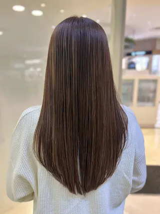 ロング カラー 縮毛矯正/髪質改善/ 艶髪ササキナツミのヘアスタイル