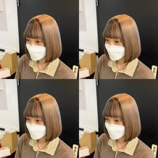 ショート カラー ✨縮毛矯正✖︎顔周り レイヤー✨ナカムラのヘアスタイル
