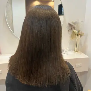セミロング カラー 🦋Yui🦋透明感 /ベージュ/Wカラーのヘアスタイル