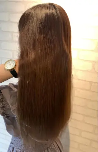 ロング 髪質改善 髪質改善カラーのヘアスタイル