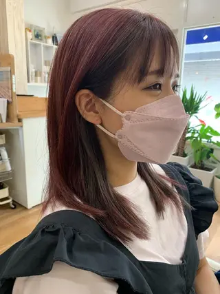 ミディアム カラー hair &make EPICRUMIのヘアスタイル