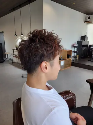 パーマ メンズ 中川 秀明のヘアスタイル