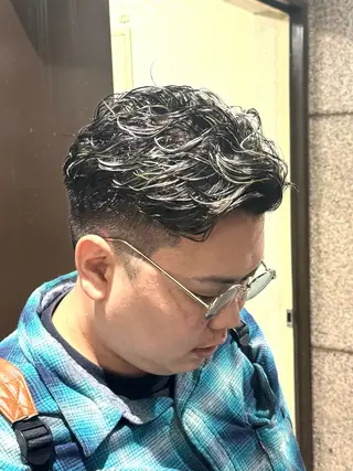 カラー パーマ メンズ 柏メンズカットパーマ NO.1タイチのヘアスタイル