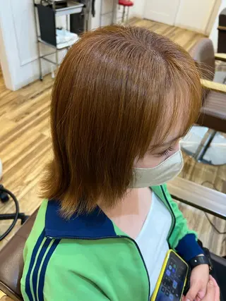 ミディアム カラー 🐰ハイトーンカラー 畠山 渡🐰のヘアスタイル