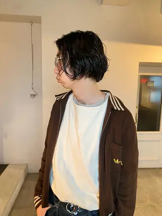 ショート パーマ メンズ 今泉 颯太/room3のヘアスタイル