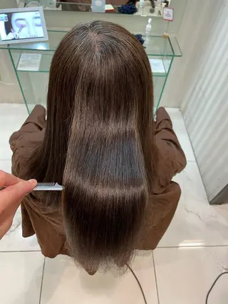 セミロング 縮毛矯正/髪質改善 EARTH髙橋のヘアスタイル