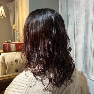 ミディアム パーマ パーマ/艶感カラー ୨୧ RISAKOのヘアスタイル