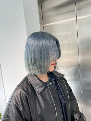 ショート カラー 赤みゼロ/透明感 カラー🌿KANTAのヘアスタイル