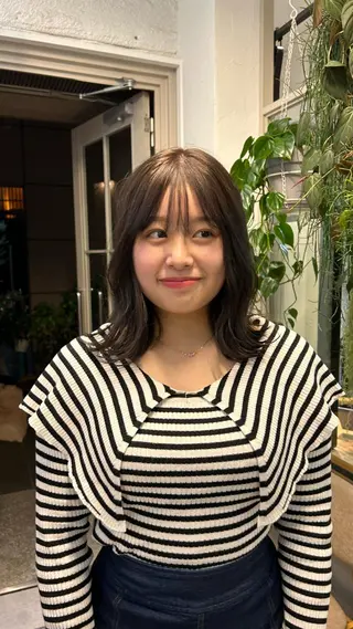 ミディアム カラー じゅわっと暖色カラー 🍊Moemiのヘアスタイル