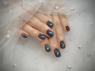 ネイル I-nailロング /ワンホン/キラキラのネイルデザイン