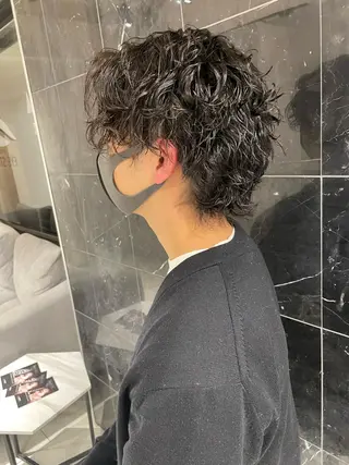 パーマ メンズ 大阪美容師 井上智博のヘアスタイル