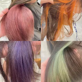 セミロング akina＊ブリーチ ♡トレンドヘアのヘアスタイル