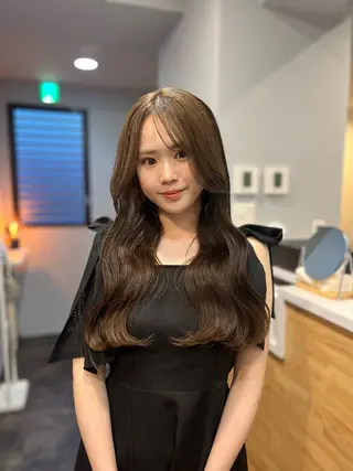 セミロング 髪質改善/韓国ヘア/ 赤み消し/sahoのヘアスタイル