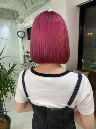 ショート カラー ヘアアレンジ 🧨ブリーチー×ボブ レイヤー💎じゅえるのヘアスタイル