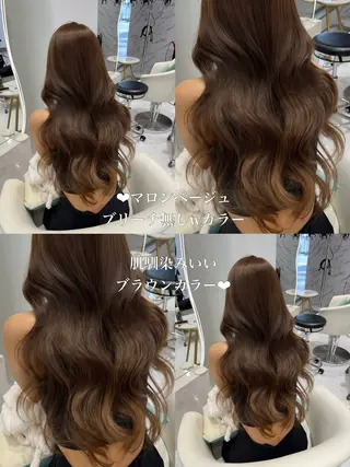 ロング カラー 𝑹𝒊𝒉𝒐🎀 名駅/大人韓国ヘアのヘアスタイル