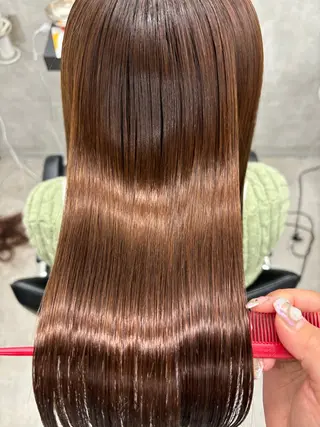 ロング カラー すぐ巻ける縮毛矯正 🍀勝倉　麗のヘアスタイル