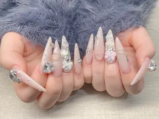 ネイル チップ長さ出し 専門店のネイルデザイン