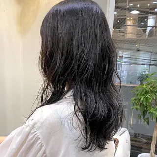 セミロング カラー パーマ 【ダメージレス施術】 【透明感】北村 拓也のヘアスタイル