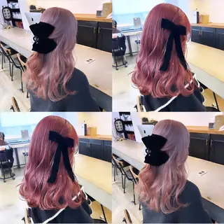 ロング カラー ヘアアレンジ 🎀暖色カラー🎀 ♡yurika♡のヘアスタイル
