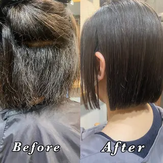 ショート 【髪質改善・矯正 ・ハイライト】ハナカのヘアスタイル