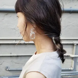 カラー 🙃 透明感カラー/ボブのヘアスタイル