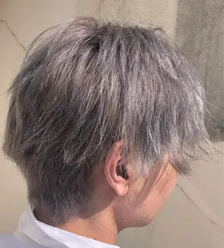 カラー メンズ ダブルスキルエクステ /羽エクステ白石宇由のヘアスタイル