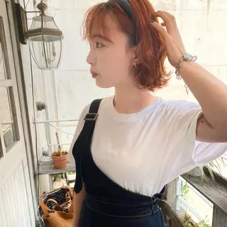 ミディアム カラー 🌱大人ハイトーン RENのヘアスタイル