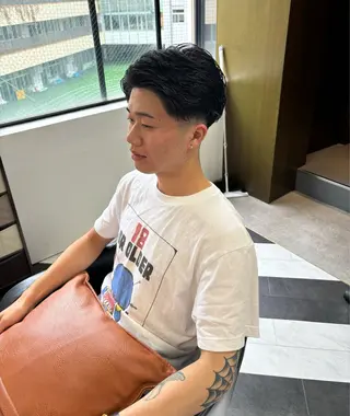 ショート パーマ メンズ 野田 聖輝のヘアスタイル