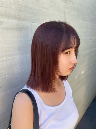 ミディアム うる艶ヘア♡韓国好き 透明感　shotaのヘアスタイル