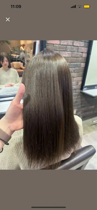 ロング 髪質改善×ブリーチ 無しWカラー🫧天神のヘアスタイル