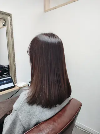 セミロング 髪質改善美容室bokuno鳴海店所属・髪質改善/星野久美子 /撮影モデル募集のヘアスタイル