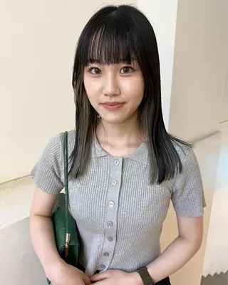 ミディアム カラー 顔周りカット/透明感 カラー✂️MEIのヘアスタイル