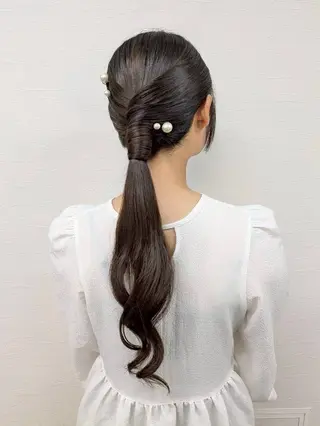 ロング YUMEYAKATA 五条店のヘアスタイル