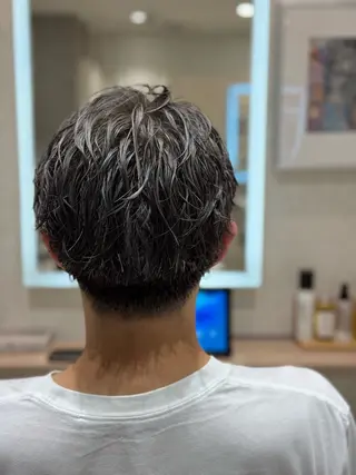 ショート カラー パーマ メンズ メンズヘア特化 廣田和也のヘアスタイル