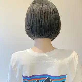 ショート レイヤー/韓国/ボブ 縮毛矯正/畠中ケントのヘアスタイル