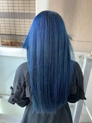 ロング カラー 岩谷/ブリーチ 🪽透明感カラーのヘアスタイル