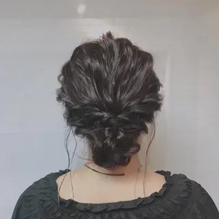 セミロング ヘアアレンジ Satsuki ✂︎♡のヘアスタイル