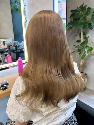 ロング カラー ヘアアレンジ レイヤー×透明感カラ ーHAYATOのヘアスタイル
