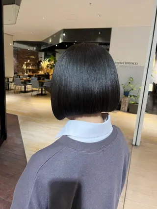 ショート マンツーマン 縮毛矯正/マユコのヘアスタイル